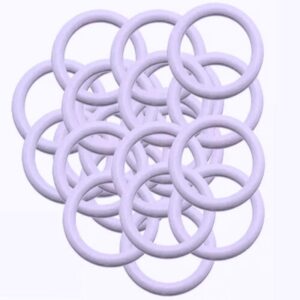Argola PVC Plástica Rígido Artesanal 20mm c/5und