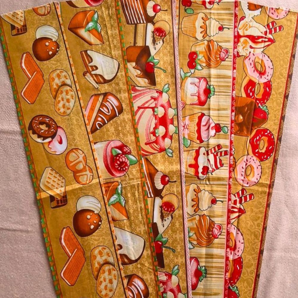 Kit Barrado Tecido Tricoline