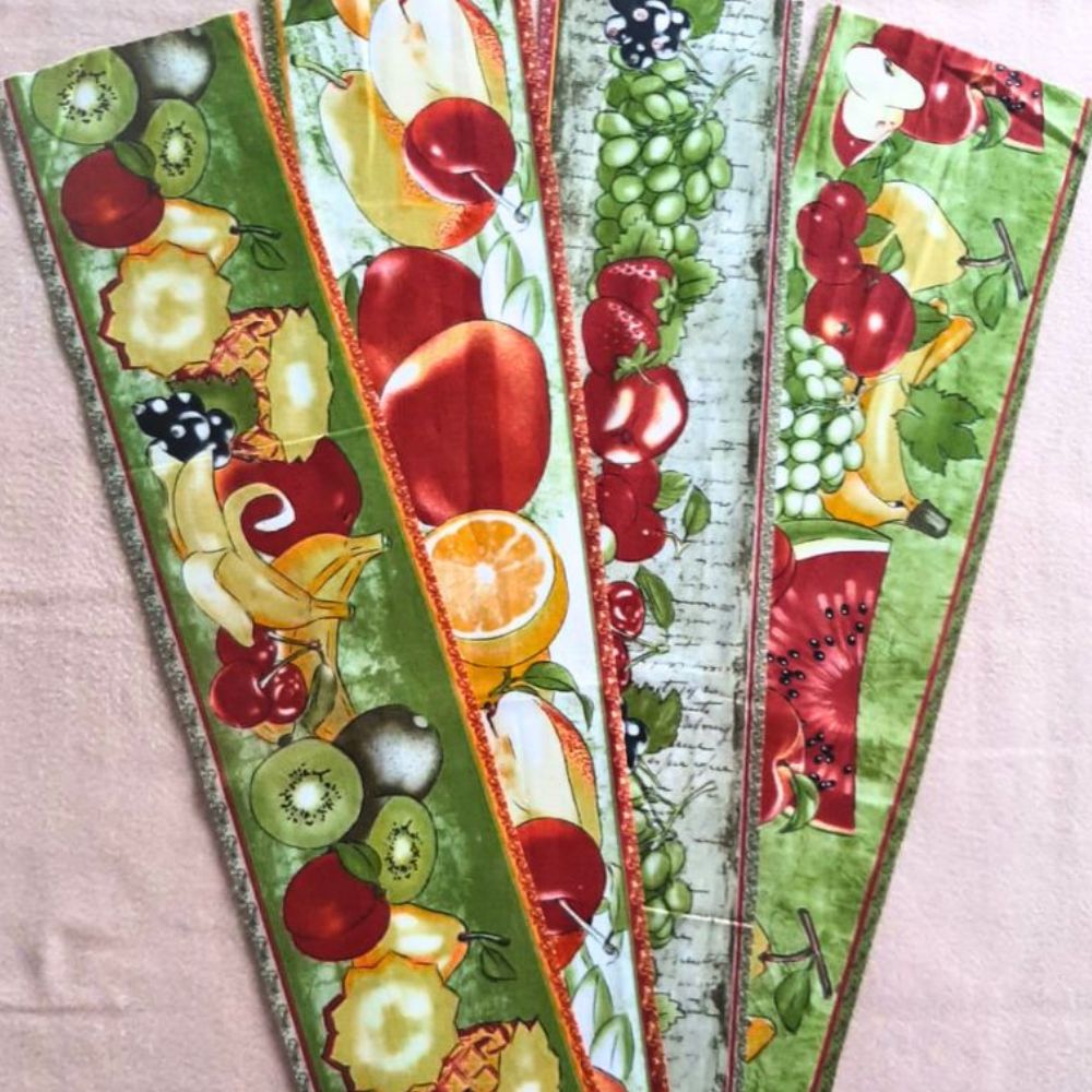 Kit Barrado Tecido Tricoline Estampa