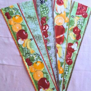 Kit Barrado Tecido Tricoline Estampa 12x60cm