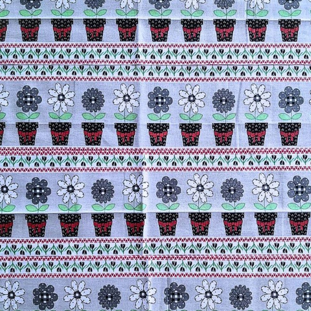 Kit Barrado Tecido Tricoline Estampa