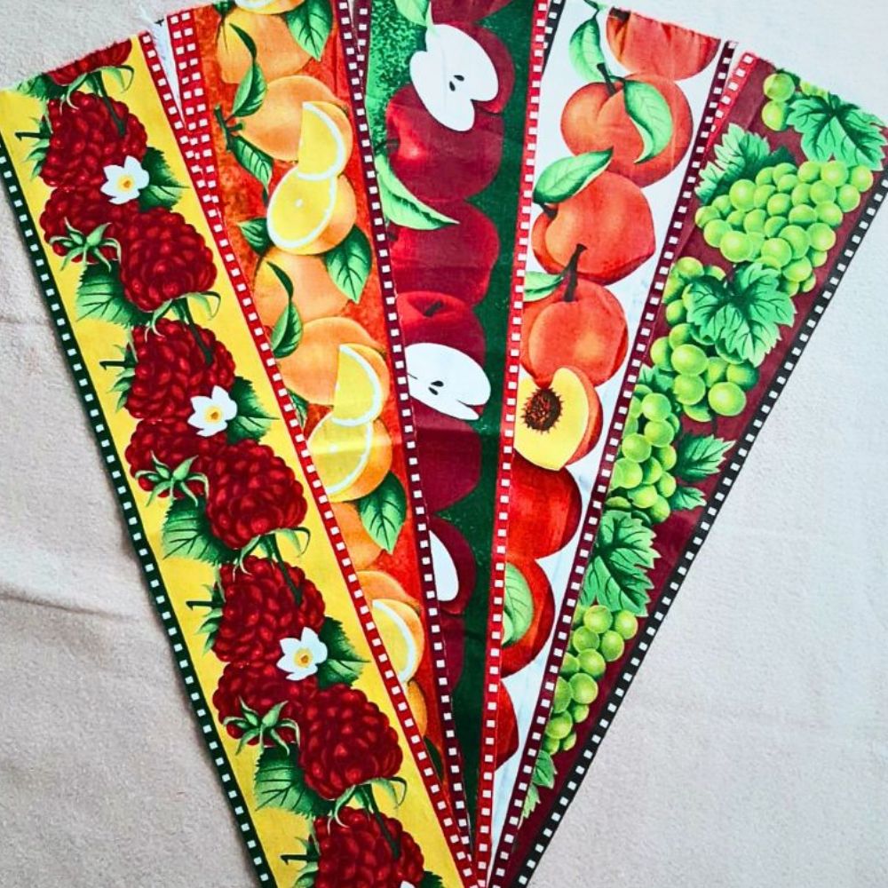 Kit Barrado Tecido Tricoline Hortifruti