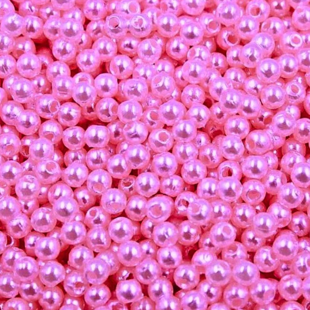 Pêrolas Abs 6mm Com Furo