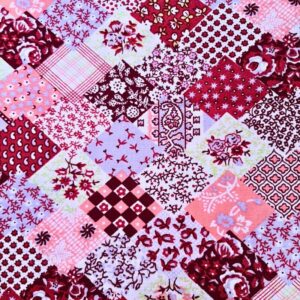 Tecido Tricoline Estampado Patchwork 100% Algodão 0,30×1,4