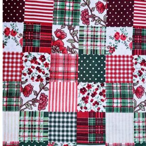 Tecido Tricoline Estampado Flor Patchwork 100% Algodão 0,33×1,40m