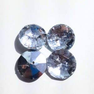 Botão de Cristal Transparente para roupas e artesanatos 20mm und