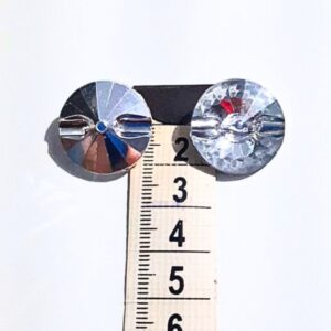 Botão de Cristal Transparente 22mm para Roupas