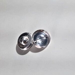 Botão Pezinho Cristal para Roupas e Artesanatos 18mm 2 und