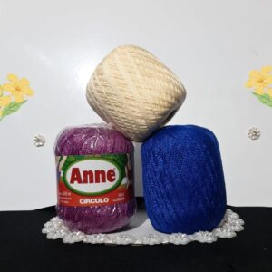 Kit 3 Novelos – 2 Linha Anne e 1 Clea 500m – Super Promoção