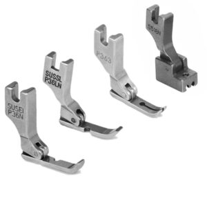 Kit 4 Calcador p/Zíper Em Máquina Reta Industrial