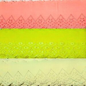 Bordado Inglês Laíse Bordada 6cm Poliéster Algodão 1M