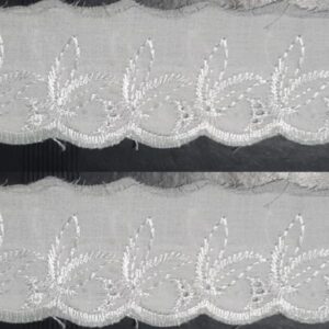 Bordado Inglês Poliéster Algodão 5cm 1m Laíse (2)