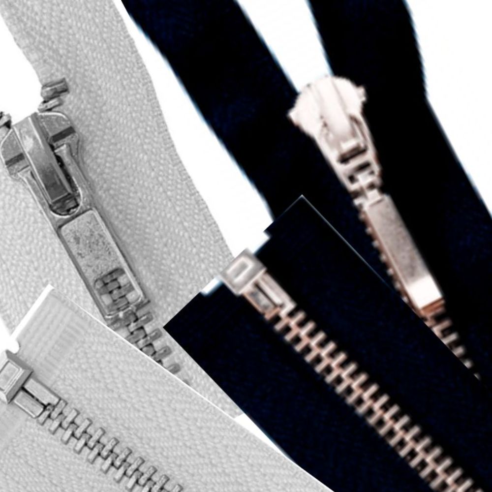 Zíper Destacável Metal 75cm Algodão