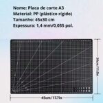 Base De Corte Dupla Face Patchwork Artesanato e Costura Várias Cores - A3 A4 A5