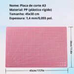 Base De Corte Dupla Face Patchwork Artesanato e Costura Várias Cores - A3 A4 A5