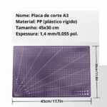 Base De Corte Dupla Face Patchwork Artesanato e Costura Várias Cores - A3 A4 A5