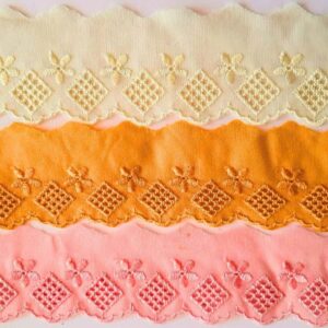 Bordado Inglês Barrado Laise 4,5cm por metro