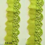 Bordado Inglês Tira Bordada 2,5cm Poliéster por Metro