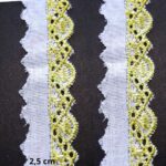 Bordado Inglês Tira Bordada 2,5cm Poliéster por Metro