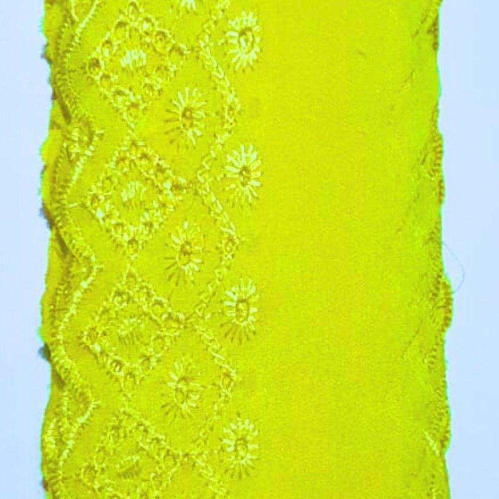 Bordado Inglês Barrado de Laise 6cm Poliéster por Metro