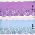 Bordado Inglês Barrado de Laise 6cm por metro