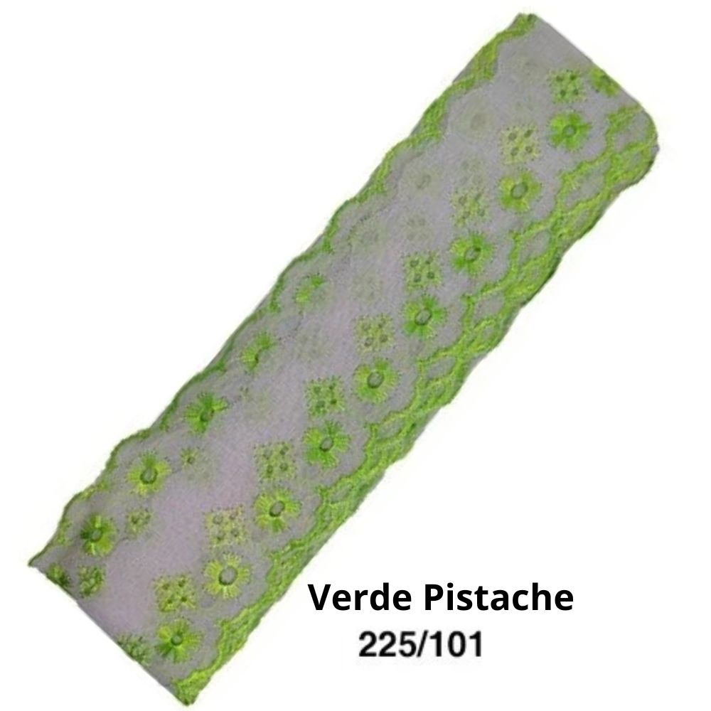 Bordado Inglês Bicolor Laise CTB 134 5cm Peça 13,70m