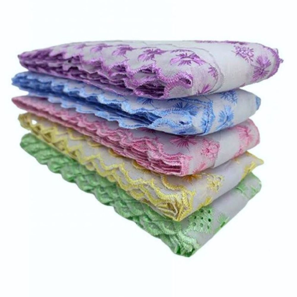 Bordado Inglês Bicolor Laise CTL 122 5cm por Metro