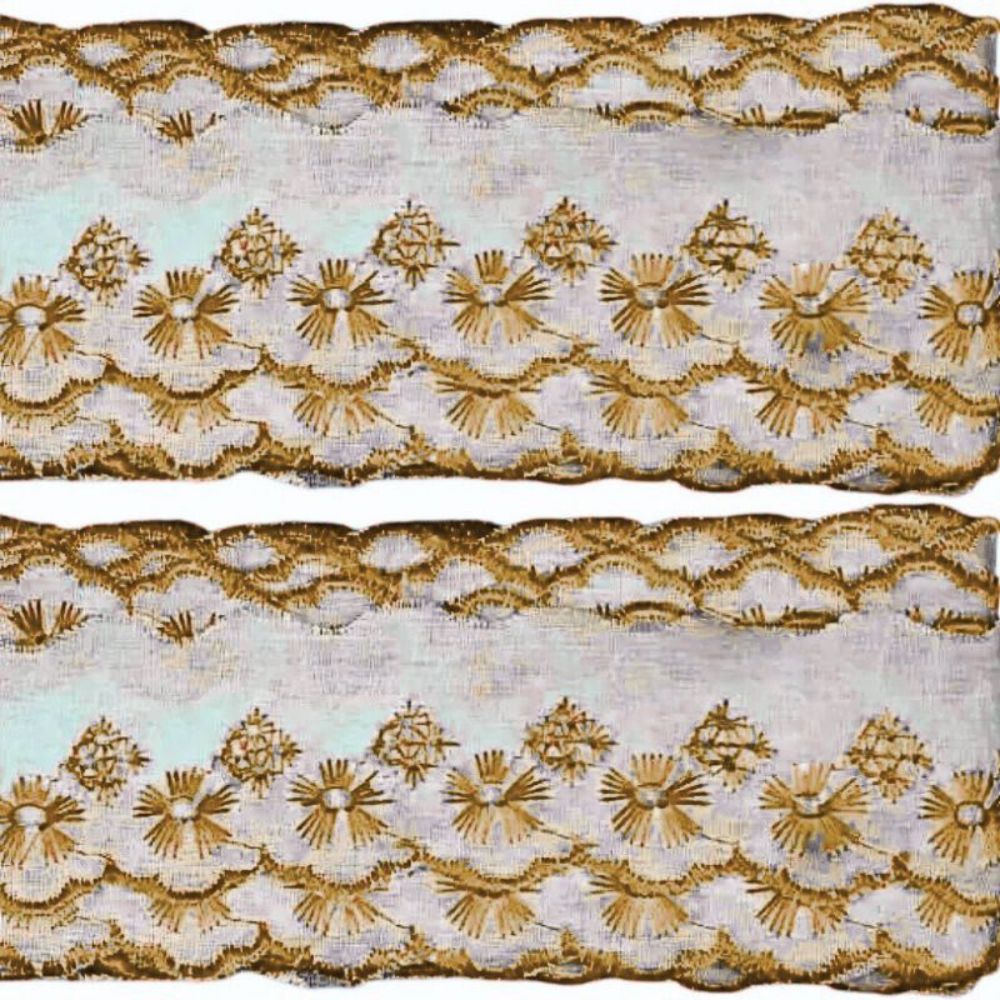 Bordado Inglês Bicolor Laise CTL 122 5cm por Metro