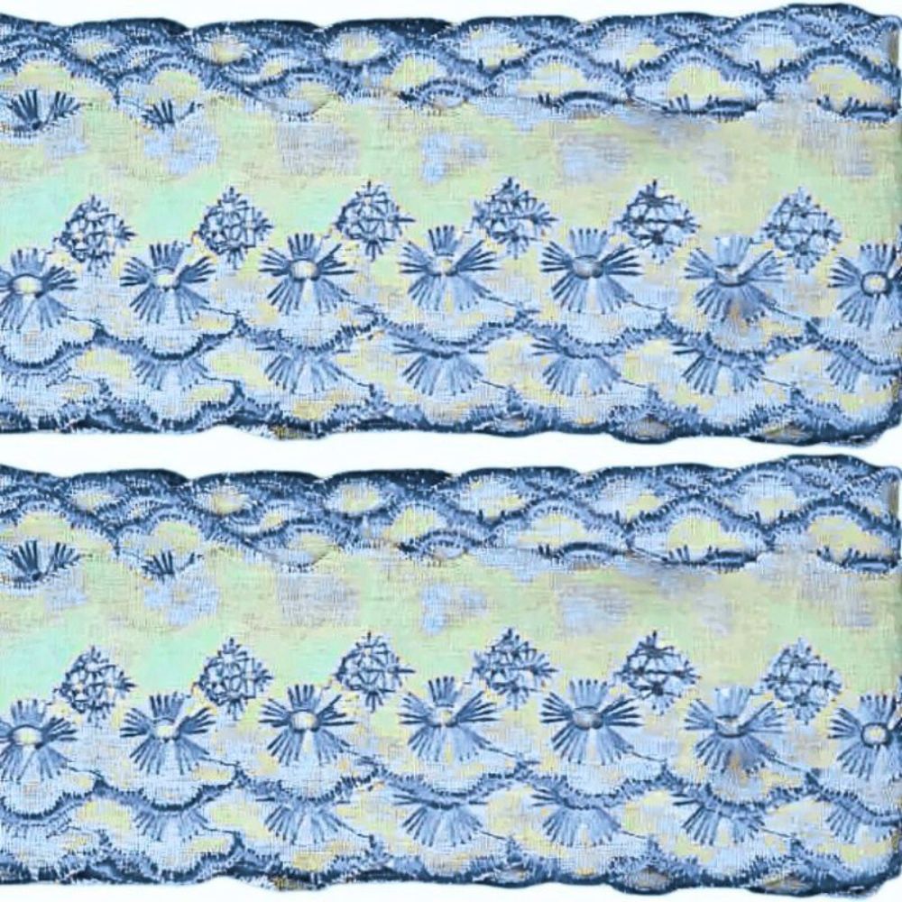 Bordado Inglês Bicolor Laise CTL 122 5cm por Metro