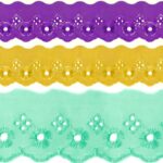 Bordado Inglês Laise 5cm Poliéster CTB 134-50 por Metro