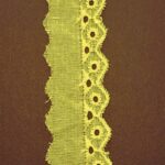 Bordado Inglês Laíse Bordada 2,5cm Poliéster Por Metro