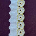 Bordado Inglês Laíse Bordada 2,5cm Poliéster Por Metro