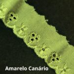 Bordado Inglês Laíse Bordada 2,5cm Poliéster Por Metro