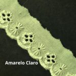 Bordado Inglês Laíse Bordada 2,5cm Poliéster Por Metro