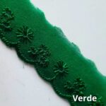 Bordado Inglês Laíse Bordada 2,5cm Poliéster Por Metro