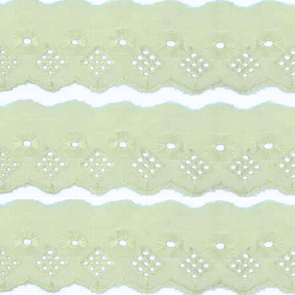 Bordado Inglês Laise Liso CTL 122 5cm por Metro