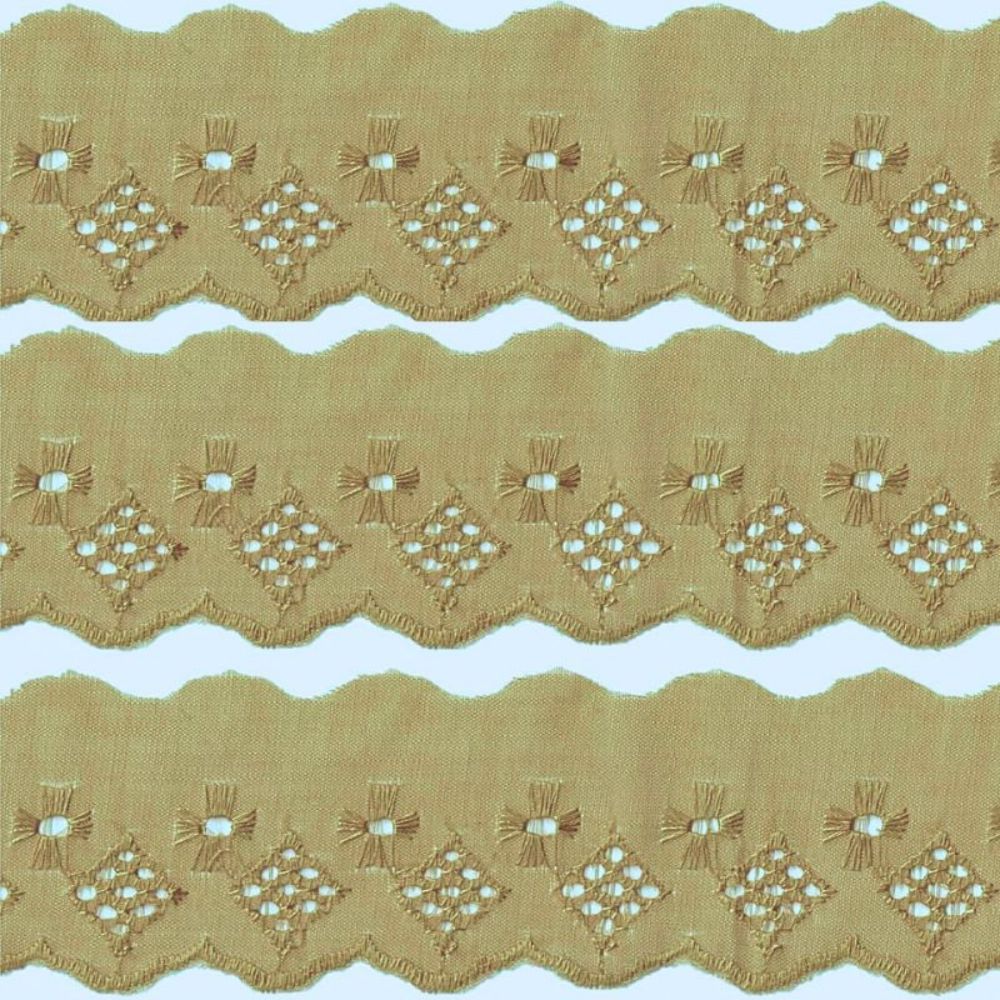 Bordado Inglês Laise Liso CTL 122 5cm por Metro