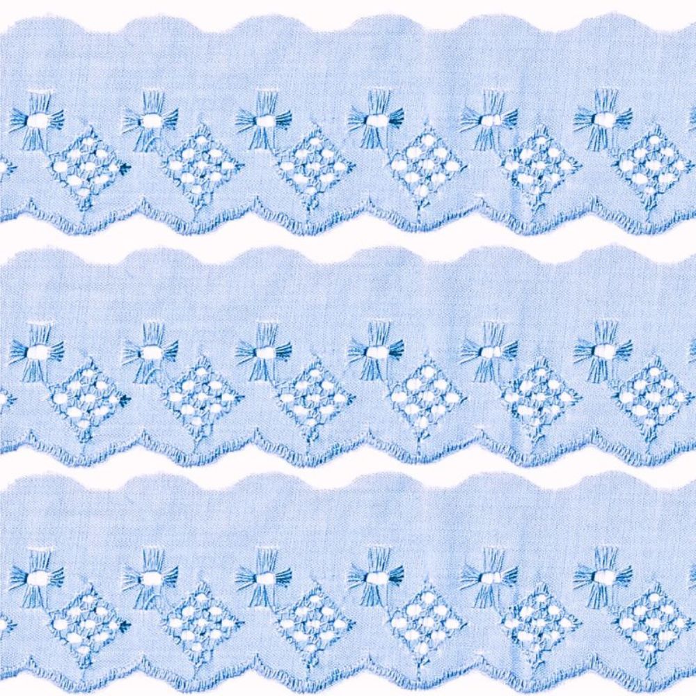 Bordado Inglês Laise Liso CTL 122 5cm por Metro