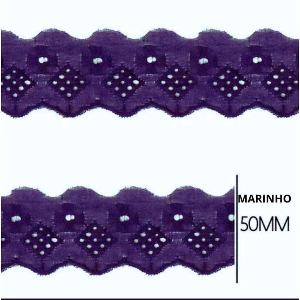 Bordado Inglês Laise Liso CTL 122 5cm por Metro