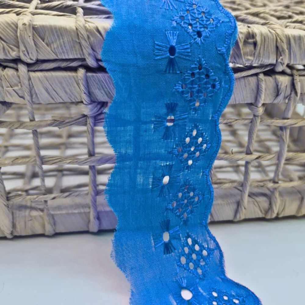 Bordado Inglês Laise Liso CTL 122 5cm por Metro