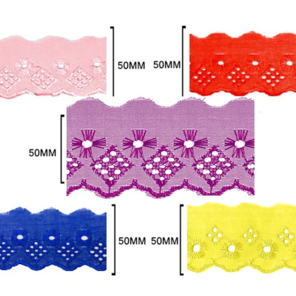 Bordado Inglês Laise Liso CTL 122 5cm por Metro