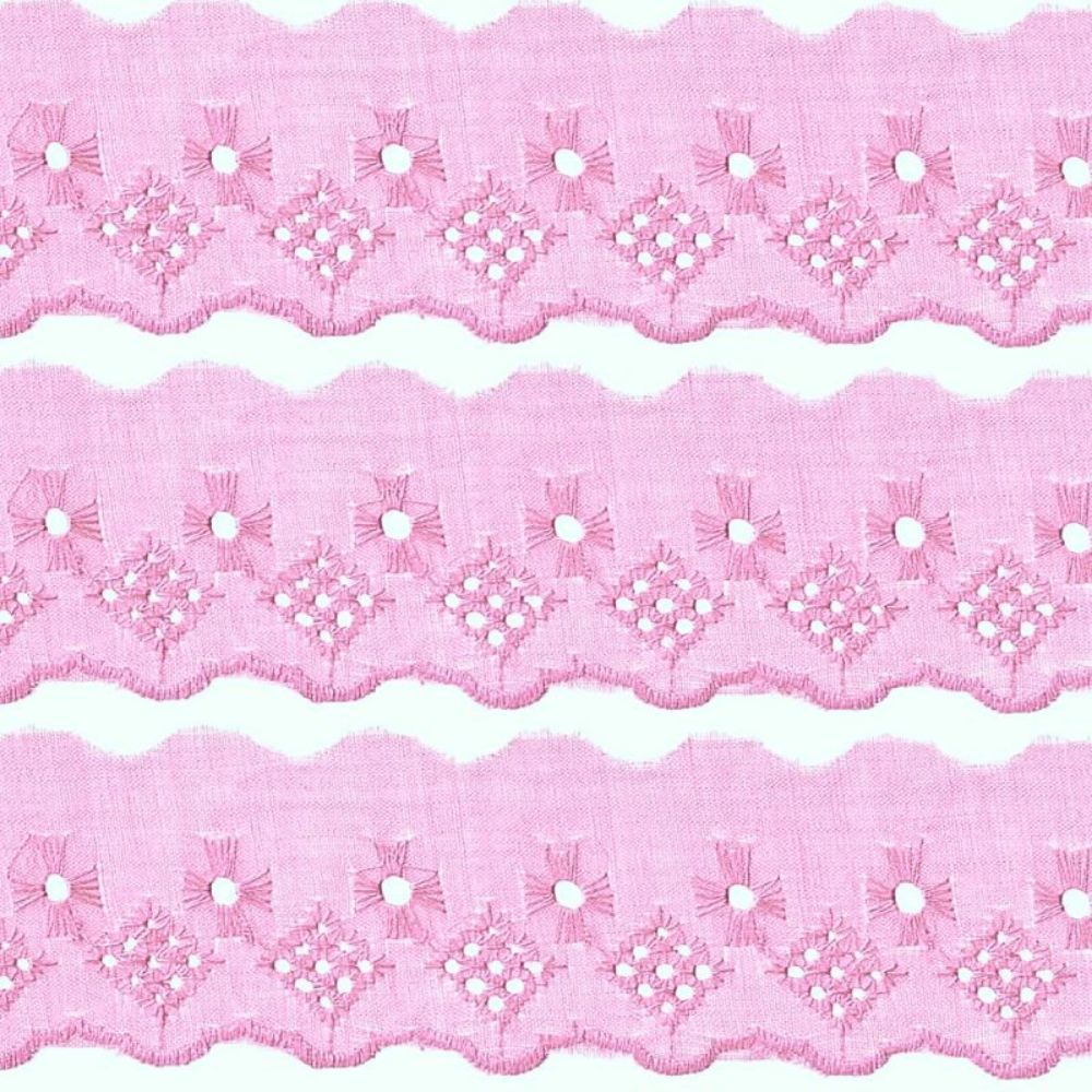 Bordado Inglês Laise Liso CTL 122 5cm por Metro