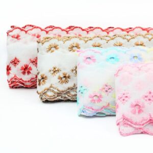 Bordado Inglês Lese Bicolor 5cm CTB 134 por Metro