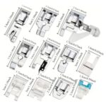 Conjunto 11 Peças Calcadores Máquina Costura Snap-on