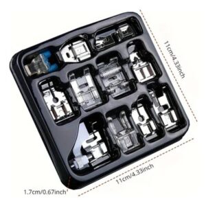 Conjunto 11 Peças Calcadores Máquina Costura Snap-on