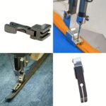 Conjunto de 4 Pés de Calcadores para Zíper Máquinas de Costura Industrial