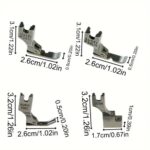 Conjunto de 4 Pés de Calcadores para Zíper Máquinas de Costura Industrial