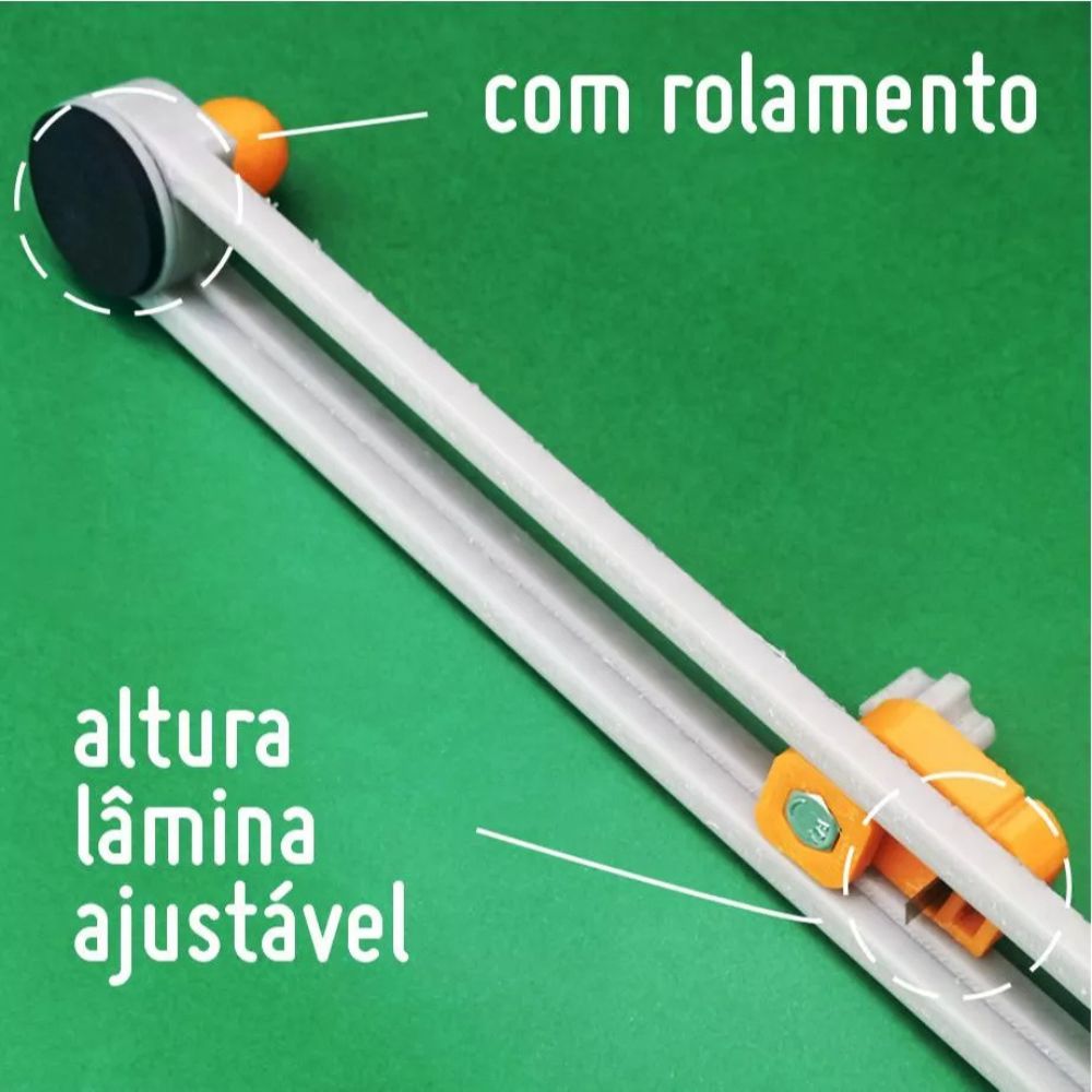 Cortador Circular Régua Rotativa p Corte Redondo Scrapbook
