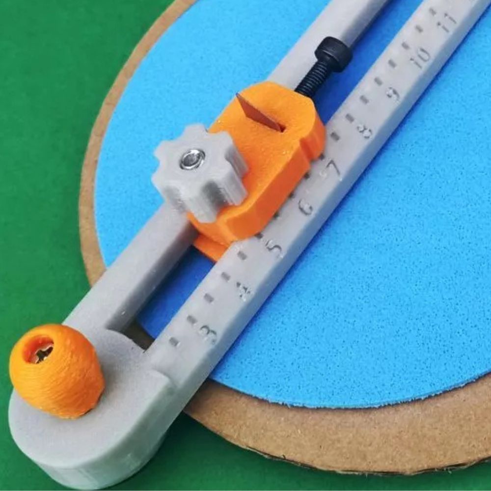 Cortador Circular Régua Rotativa p Corte Redondo Scrapbook