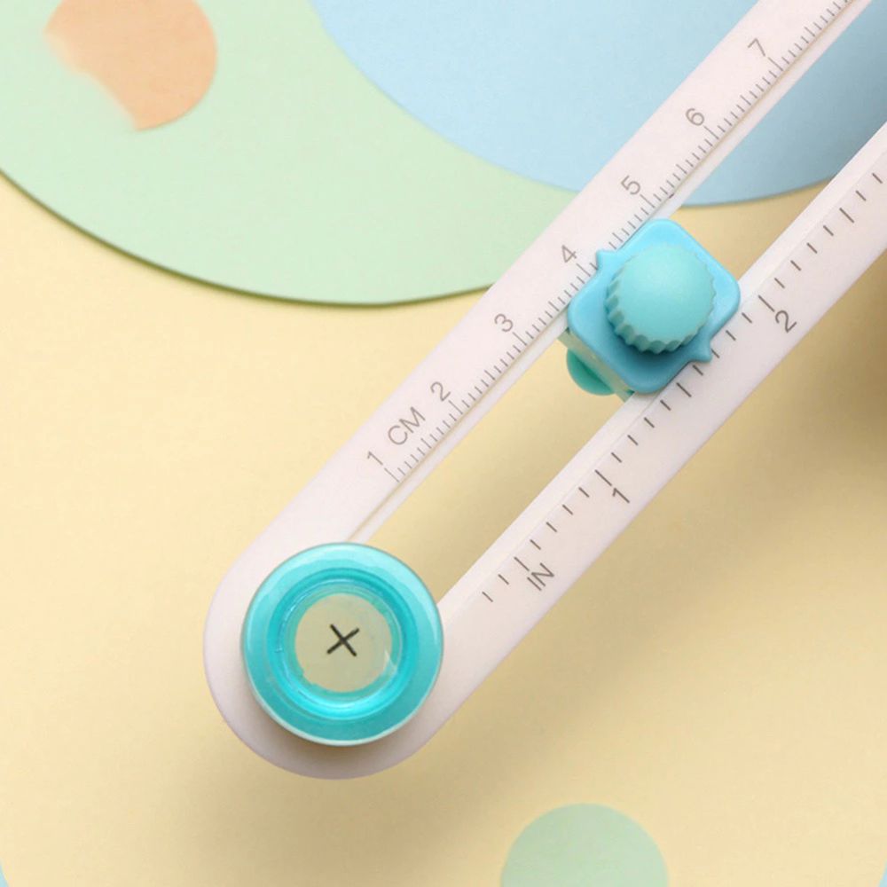 Cortador De Papel Circular De 2-20cm De Escala Ajustável Portátil Para Composto